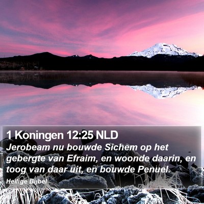 1 Koningen 12:25 NLD Bible Verse Image