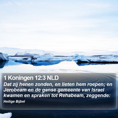 1 Koningen 12:3 NLD Bible Verse Image
