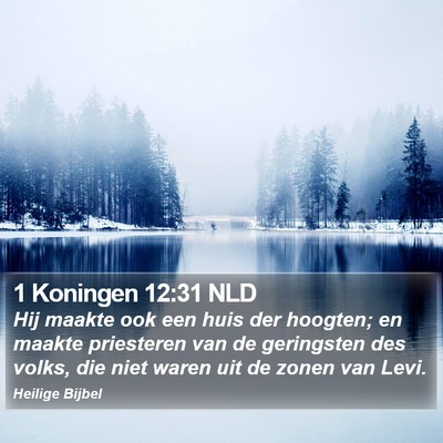 1 Koningen 12:31 NLD Bible Verse Image