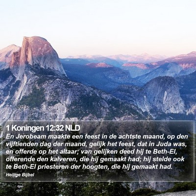 1 Koningen 12:32 NLD Bible Verse Image