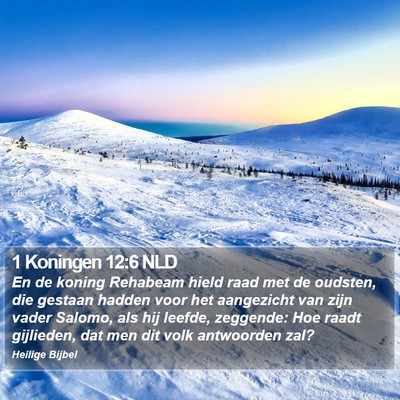 1 Koningen 12:6 NLD Bible Verse Image