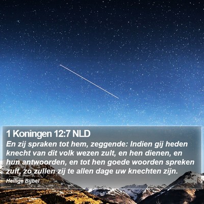 1 Koningen 12:7 NLD Bible Verse Image