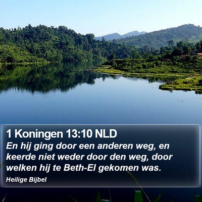 1 Koningen 13:10 NLD Bible Verse Image