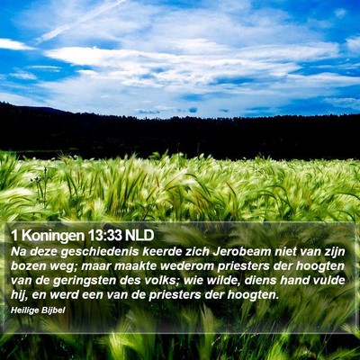 1 Koningen 13:33 NLD Bible Verse Image