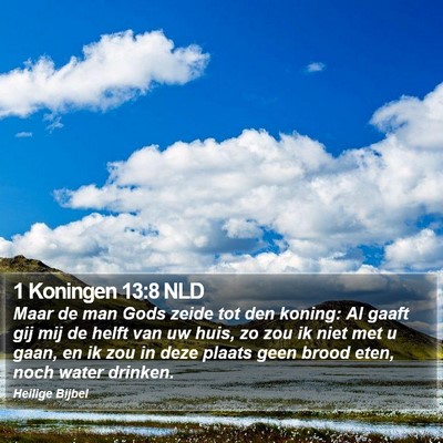 1 Koningen 13:8 NLD Bible Verse Image