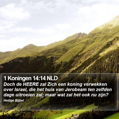1 Koningen 14:14 NLD Bible Verse Image