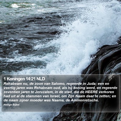 1 Koningen 14:21 NLD Bible Verse Image