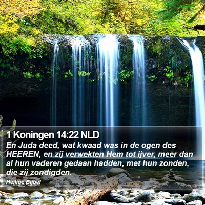 1 Koningen 14:22 NLD Bible Verse Image
