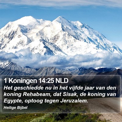 1 Koningen 14:25 NLD Bible Verse Image