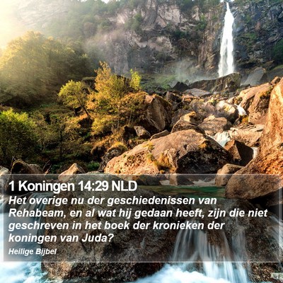 1 Koningen 14:29 NLD Bible Verse Image