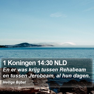 1 Koningen 14:30 NLD Bible Verse Image