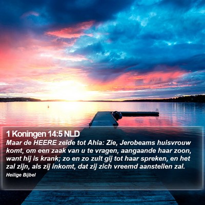 1 Koningen 14:5 NLD Bible Verse Image