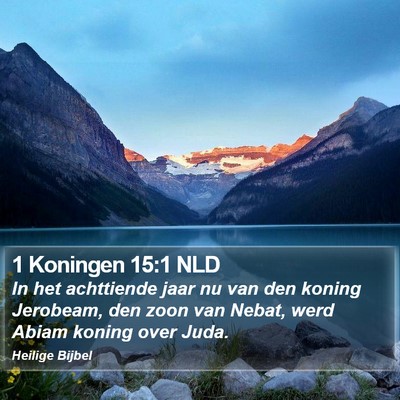 1 Koningen 15:1 NLD Bible Verse Image