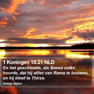 1 Koningen 15:21 NLD Bible Verse Image