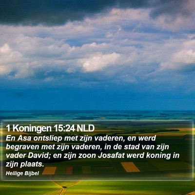 1 Koningen 15:24 NLD Bible Verse Image