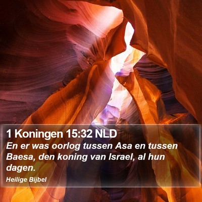 1 Koningen 15:32 NLD Bible Verse Image