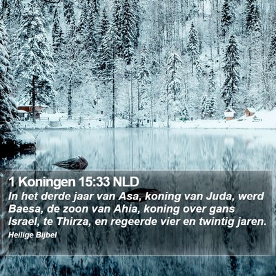 1 Koningen 15:33 NLD Bible Verse Image
