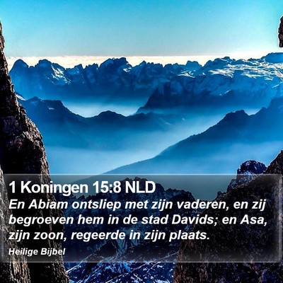 1 Koningen 15:8 NLD Bible Verse Image