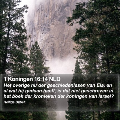1 Koningen 16:14 NLD Bible Verse Image