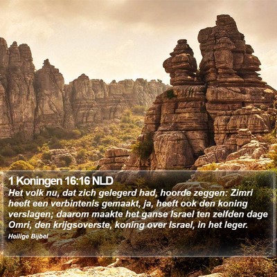1 Koningen 16:16 NLD Bible Verse Image
