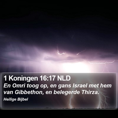 1 Koningen 16:17 NLD Bible Verse Image