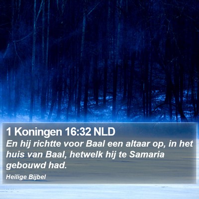 1 Koningen 16:32 NLD Bible Verse Image