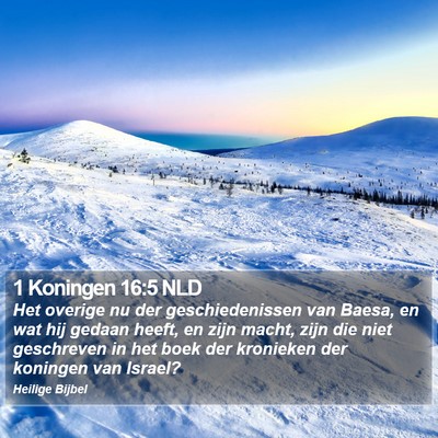 1 Koningen 16:5 NLD Bible Verse Image