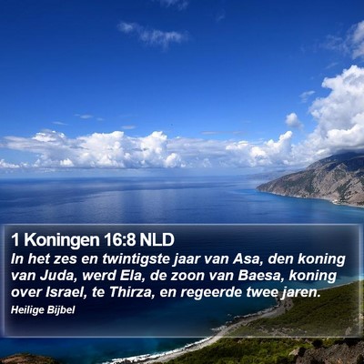 1 Koningen 16:8 NLD Bible Verse Image