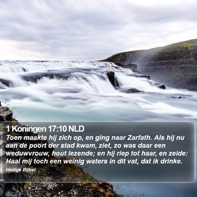 1 Koningen 17:10 NLD Bible Verse Image