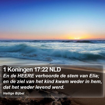 1 Koningen 17:22 NLD Bible Verse Image