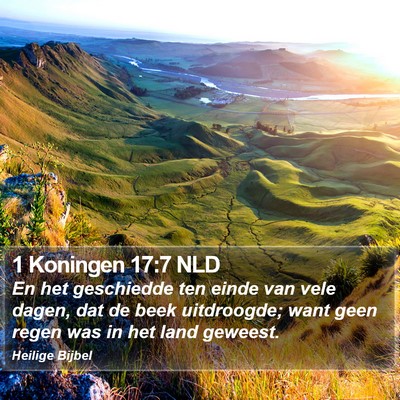 1 Koningen 17:7 NLD Bible Verse Image