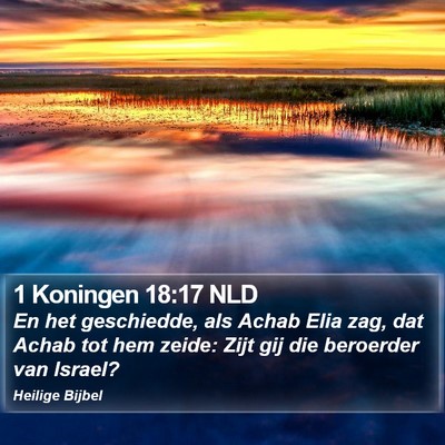 1 Koningen 18:17 NLD Bible Verse Image