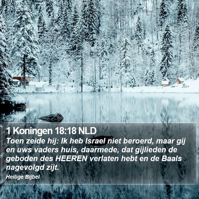 1 Koningen 18:18 NLD Bible Verse Image