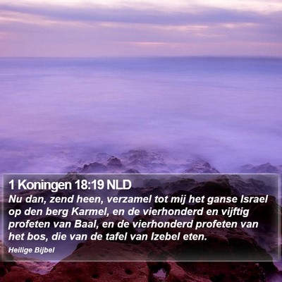 1 Koningen 18:19 NLD Bible Verse Image