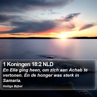 1 Koningen 18:2 NLD Bible Verse Image