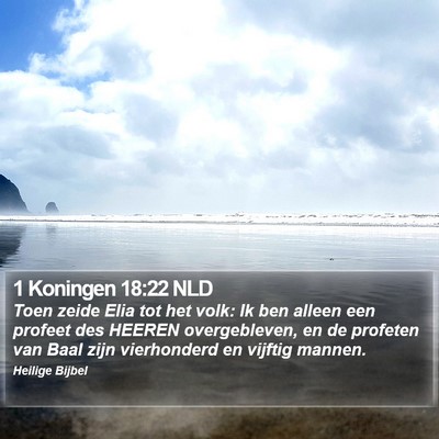1 Koningen 18:22 NLD Bible Verse Image