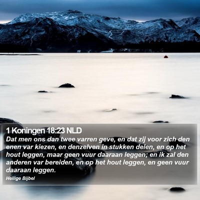 1 Koningen 18:23 NLD Bible Verse Image