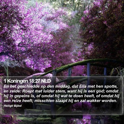 1 Koningen 18:27 NLD Bible Verse Image