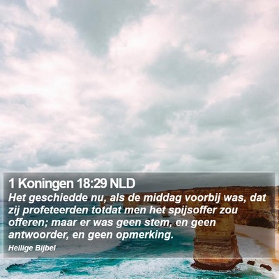 1 Koningen 18:29 NLD Bible Verse Image