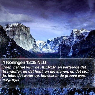 1 Koningen 18:38 NLD Bible Verse Image