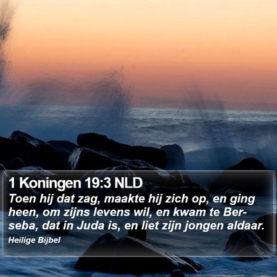 1 Koningen 19:3 NLD Bible Verse Image