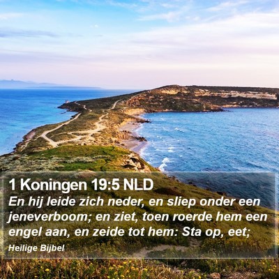 1 Koningen 19:5 NLD Bible Verse Image