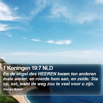 1 Koningen 19:7 NLD Bible Verse Image