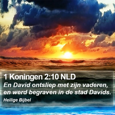 1 Koningen 2:10 NLD Bible Verse Image