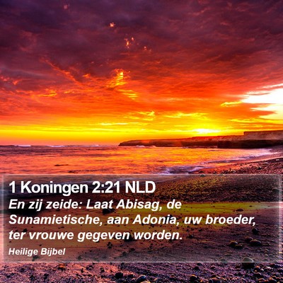 1 Koningen 2:21 NLD Bible Verse Image
