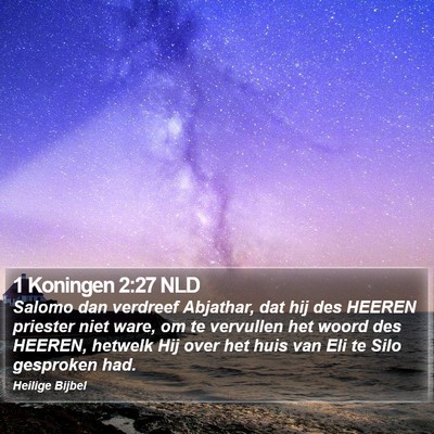 1 Koningen 2:27 NLD Bible Verse Image