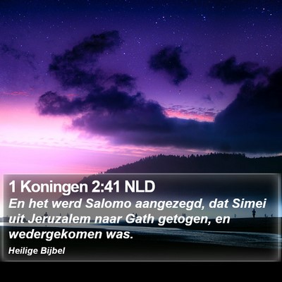 1 Koningen 2:41 NLD Bible Verse Image