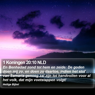 1 Koningen 20:10 NLD Bible Verse Image