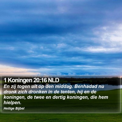 1 Koningen 20:16 NLD Bible Verse Image