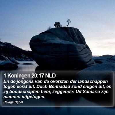 1 Koningen 20:17 NLD Bible Verse Image